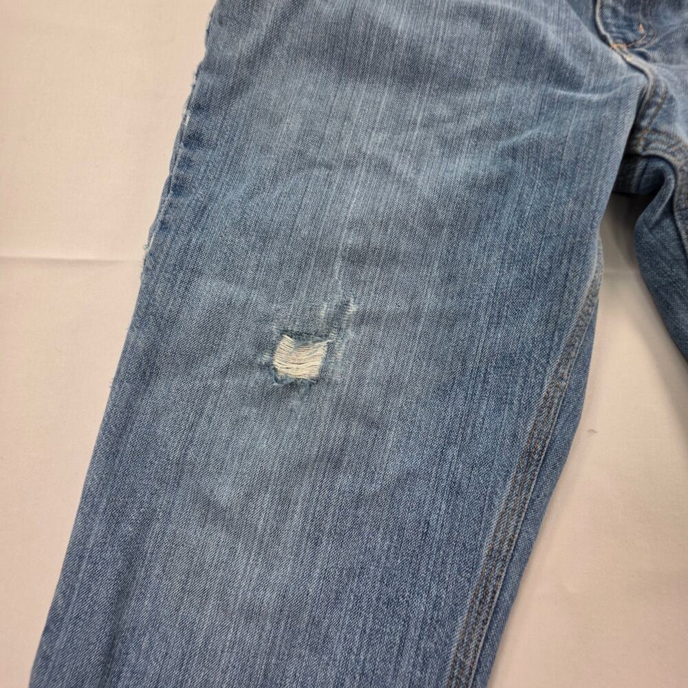 Carhartt Relaxed Fit Jeans Mens 38x30 Light Wash Distressed Workwear Denim Pants - Picture 8 of 14
